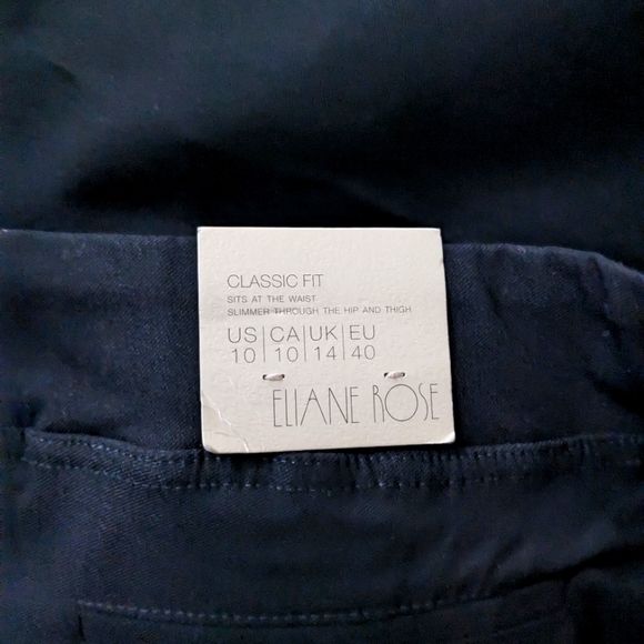 Elaine Rose : not mine if iSlimming bi-stretch straight-leg pantFlat-front pant - Picture 3 of 6